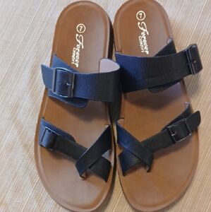 Sandals with Black Straps